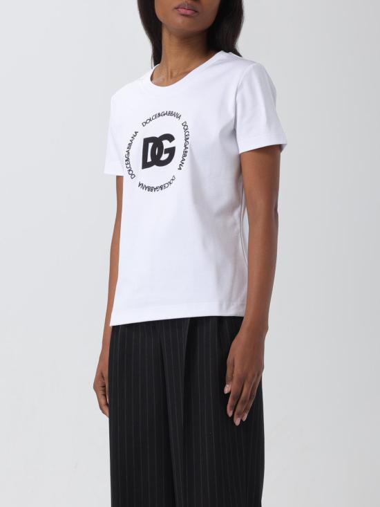 25FW 돌체앤가바나 반팔 티셔츠 F8T00ZGDB5U W0800 White - DOLCE & GABBANA