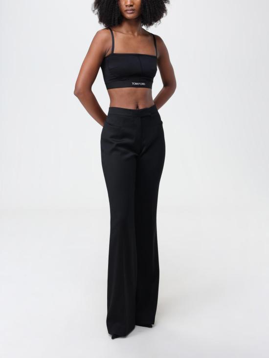 25FW 톰포드 스트레이트 팬츠 PAW545FAX751 LB999 Black - TOMFORD