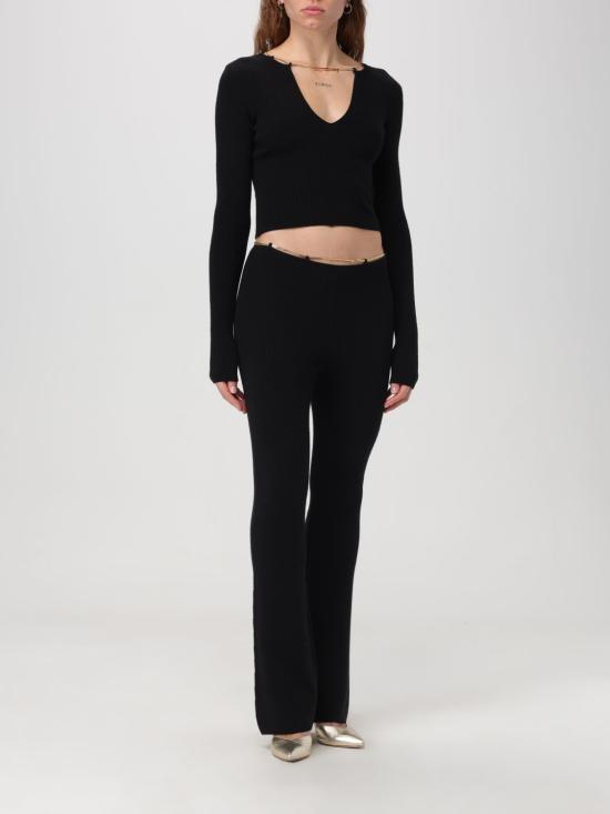 25FW 알렉산더 왕 스트레이트 팬츠 1KC1244034 001 Black - ALEXANDER WANG