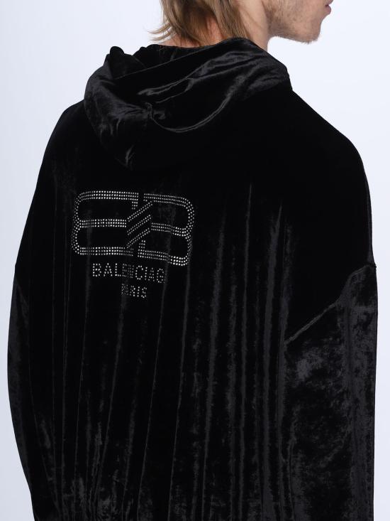  발렌시아가 집업 니트 751014TOVO3 1000 Black - BALENCIAGA