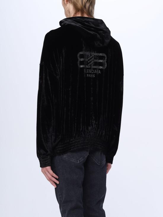  발렌시아가 집업 니트 751014TOVO3 1000 Black - BALENCIAGA