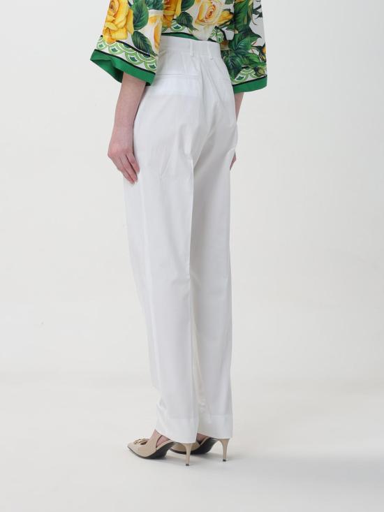  돌체앤가바나 팬츠 FTAM2TFUFJR W0001 White - DOLCE & GABBANA