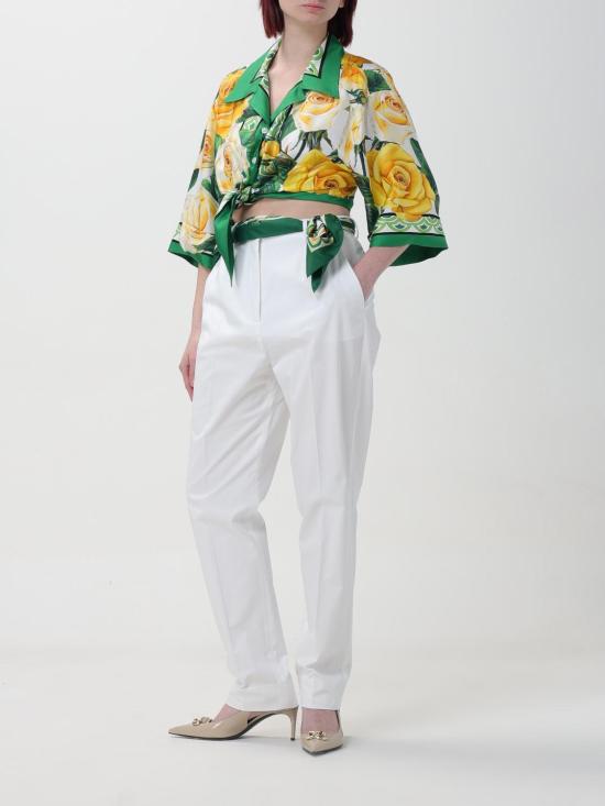  돌체앤가바나 팬츠 FTAM2TFUFJR W0001 White - DOLCE & GABBANA