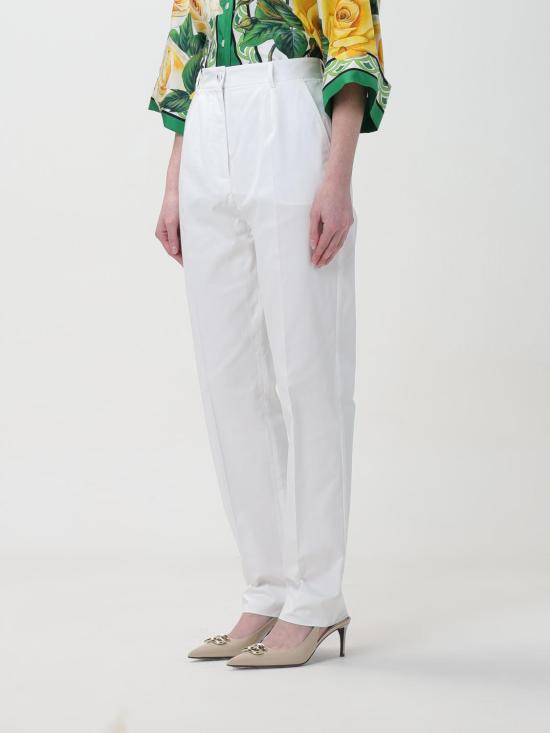  돌체앤가바나 팬츠 FTAM2TFUFJR W0001 White - DOLCE & GABBANA