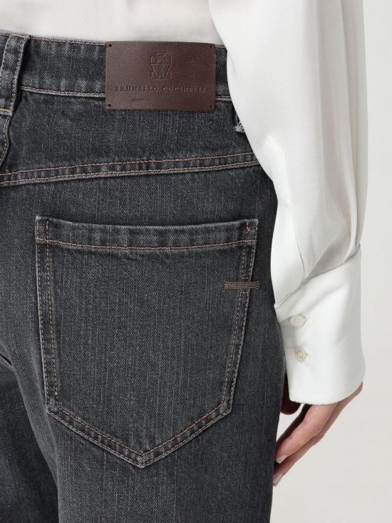 25SS 브루넬로 쿠치넬리 데님 팬츠 MA095P5847 C8999 Black - BRUNELLO CUCINELLI