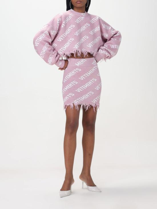  베트멍 숏 스커트 WE64KN905P BABYPINK Pink - VETEMENTS