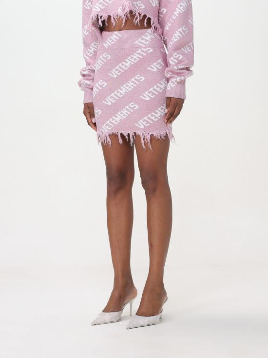  베트멍 숏 스커트 WE64KN905P BABYPINK Pink - VETEMENTS
