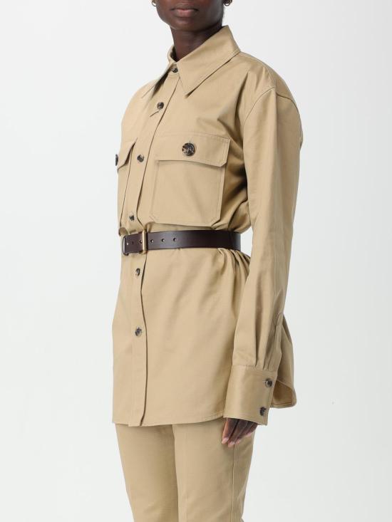 25FW 생로랑 블라우스 792794Y9I30 2965 Beige - SAINT LAURENT