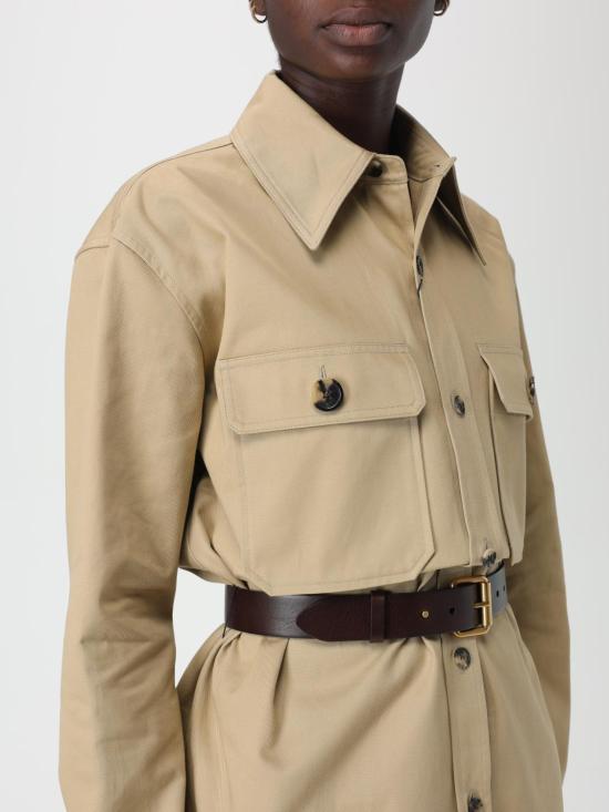 25FW 생로랑 블라우스 792794Y9I30 2965 Beige - SAINT LAURENT