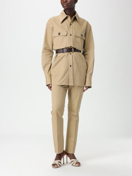 25FW 생로랑 블라우스 792794Y9I30 2965 Beige - SAINT LAURENT