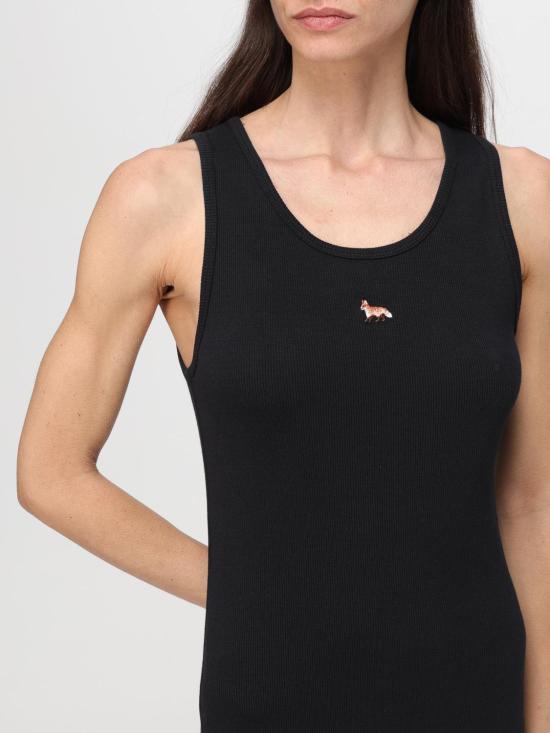 25SS 메종키츠네 롱 원피스 MW01602KJ0125 P199 Black - MAISON KITSUNE