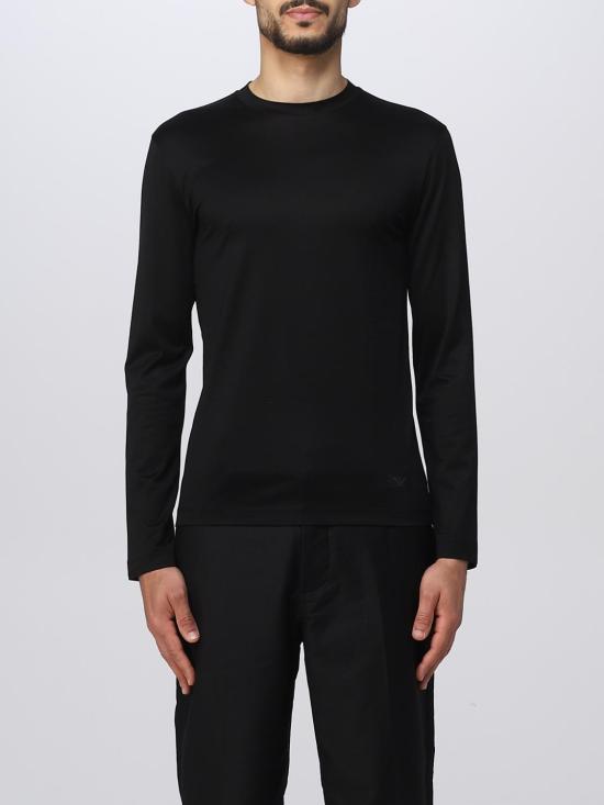 25FW 엠포리오 아르마니 긴팔 티셔츠 8N1TE91JUVZ 0920 Blue