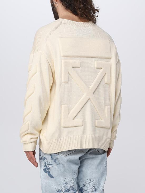  오프화이트 터틀넥 OMHE151S23KNI001 6161 Beige - OFF WHITE