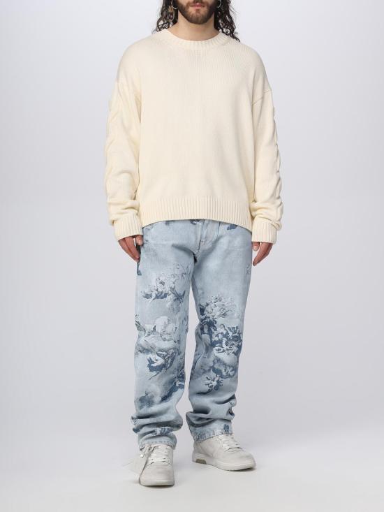  오프화이트 터틀넥 OMHE151S23KNI001 6161 Beige - OFF WHITE