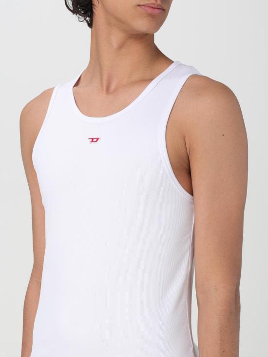 25SS 디젤 민소매 티셔츠 A040880EJAI 100 White - DIESEL