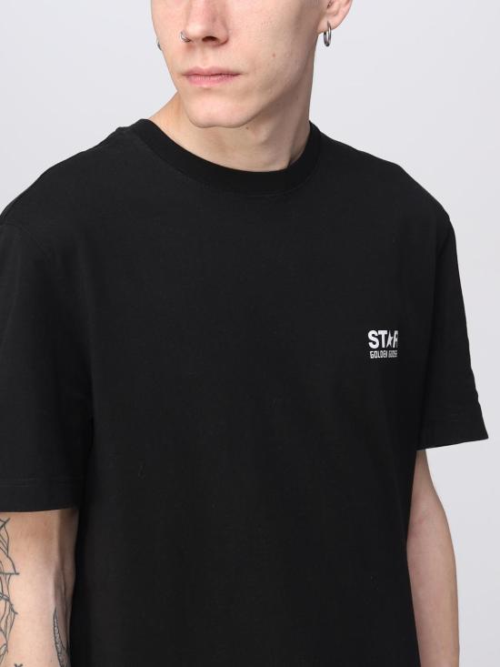 26SS 골든구스 반팔 티셔츠 GMP01220P00087980203 Black - GOLDEN GOOSE