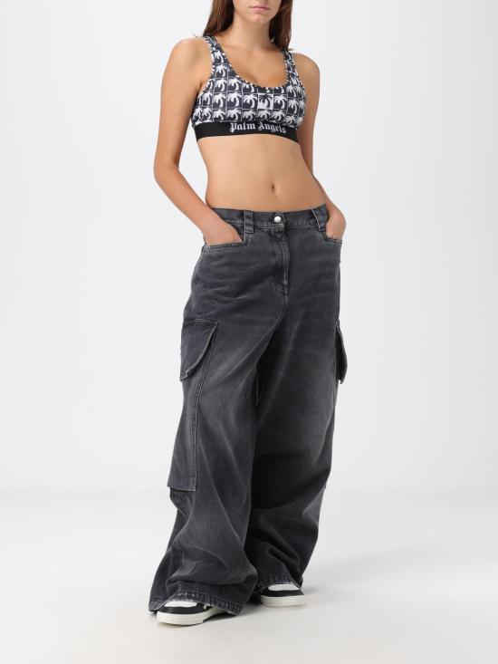 25FW 팜앤젤스 데님 팬츠 PWYB030F23DEN002 1060 Black - PALM ANGELS