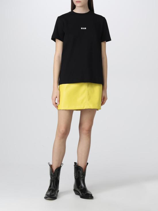 25FW 엠에스지엠 반팔 티셔츠 2000MDM500200002 99 Black - MSGM