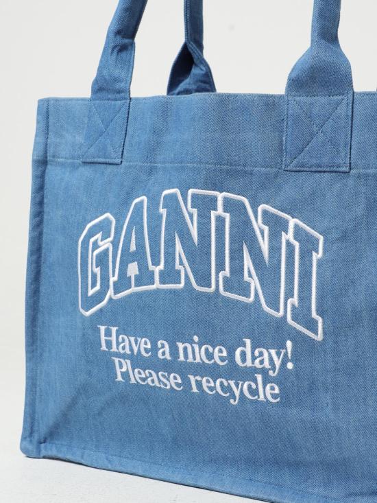 25SS 가니 토트백 A5599 630 Denim - GANNI