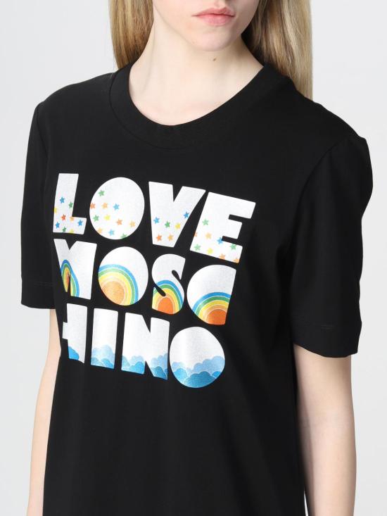  모스키노 숏 원피스 W5A0227E1951 C74 Black - MOSCHINO