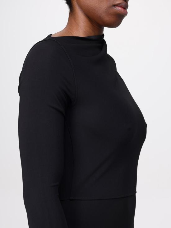 25SS 토템 롱 원피스 251WRD4459FB0162 001 Black - TOTEME