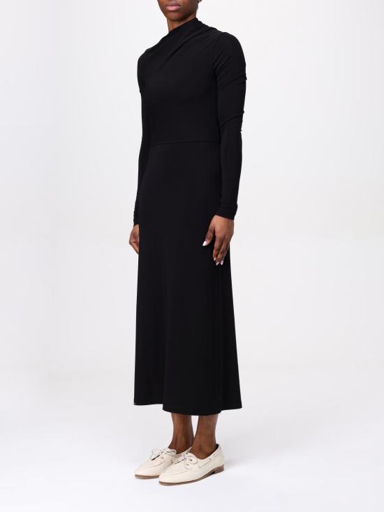 25SS 토템 롱 원피스 251WRD4459FB0162 001 Black - TOTEME