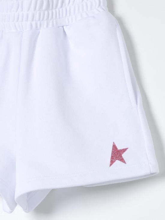 25FW [키즈] 골든구스 쇼츠/버뮤다 GKP01772P00151411793 White - GOLDEN GOOSE