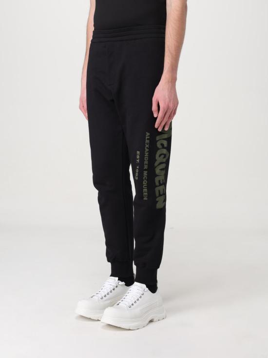  알렉산더 맥퀸 팬츠 688714QTAAB 0519 Black - ALEXANDER MCQUEEN