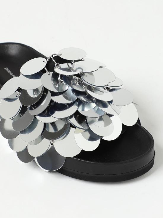  파코라반 뮬/슬리퍼 22AHH0094EMB009 P040 Silver - PACO RABANNE