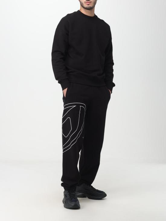 25FW 디젤 긴팔 티셔츠 A113030GYCJ 9XX Black - DIESEL