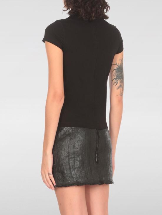 24FW 릭 오웬스 반팔 티셔츠 RO02D3235JAES3 09 Black - RICK OWENS