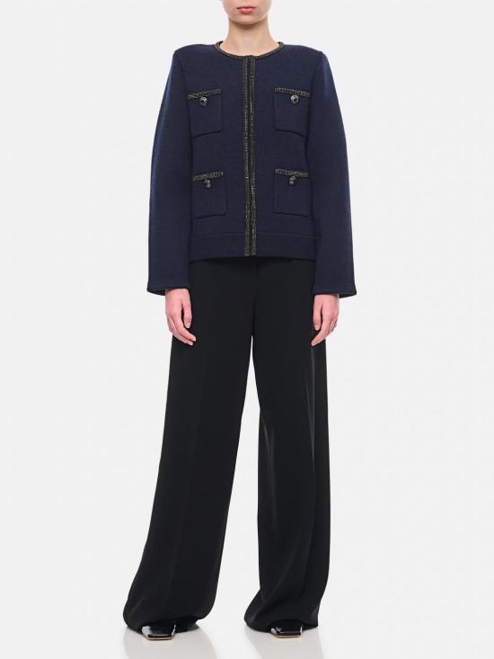 24FW 셀프 포트레이트 자켓 AW24168C NAVY Blue - SELF PORTRAIT