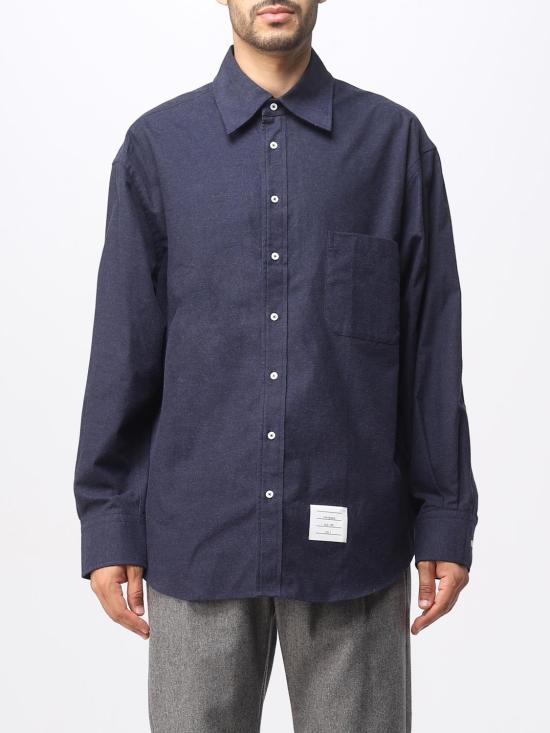  톰브라운 긴팔 셔츠 MWL381AF0351 415 Blue