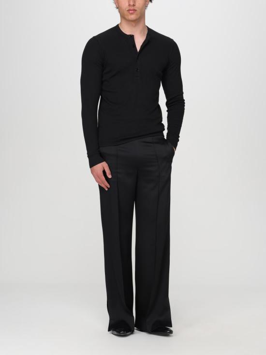  톰포드 긴팔 티셔츠 JHL005JMT003F23 LB999 Black - TOMFORD