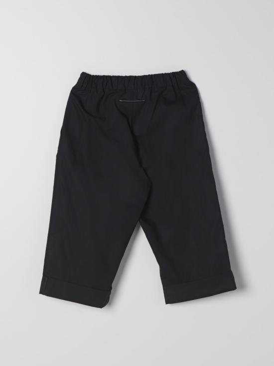  [키즈] MM6 메종마르지엘라 스트레이트 팬츠 M60496MM014 M6900 Black - MM6 MAISON MARGIELA