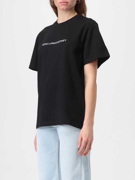 25FW 스텔라 맥카트니 반팔 티셔츠 6J01583SPY48 1000 Black - STELLA MCCARTNEY