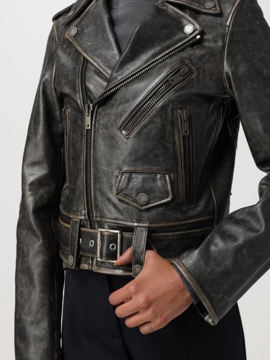 26SS 골든구스 바이커 자켓 GWP00848P00064790100 Black - GOLDEN GOOSE