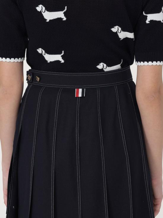 25FW 톰브라운 숏 스커트 FGC402N00473 415 Blue - THOM BROWNE