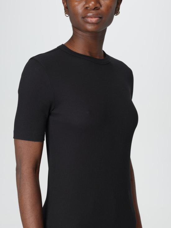 25SS 토템 반팔 티셔츠 241WRT1459FB0094 001 Black - TOTEME