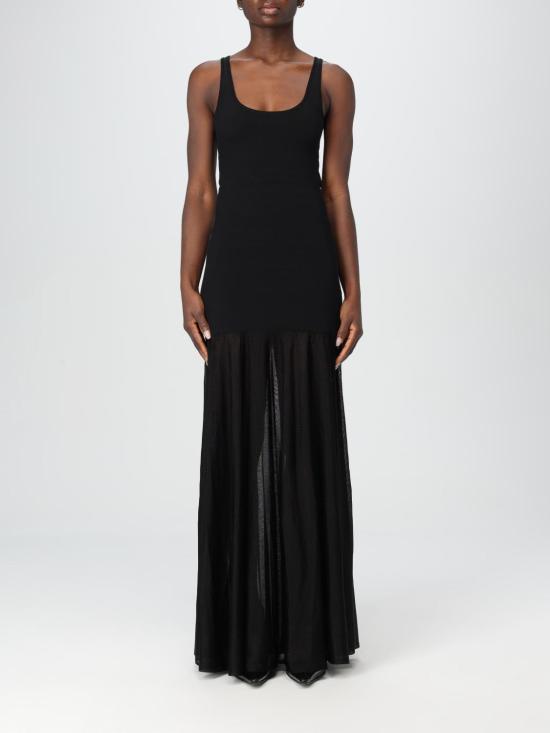 25SS 토템 롱 원피스 251WRD0180YA0138 001 Black