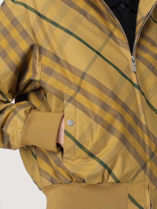 25FW 버버리 체크 봄버 자켓 8081418 Yellow - BURBERRY