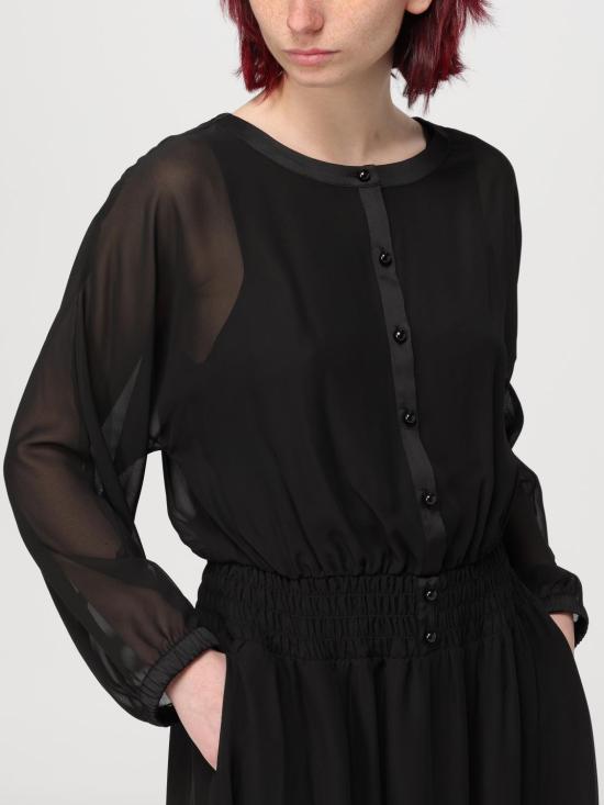  엠포리오 아르마니 롱 원피스 E3NA1DF9906 999 Black - EMPORIO ARMANI