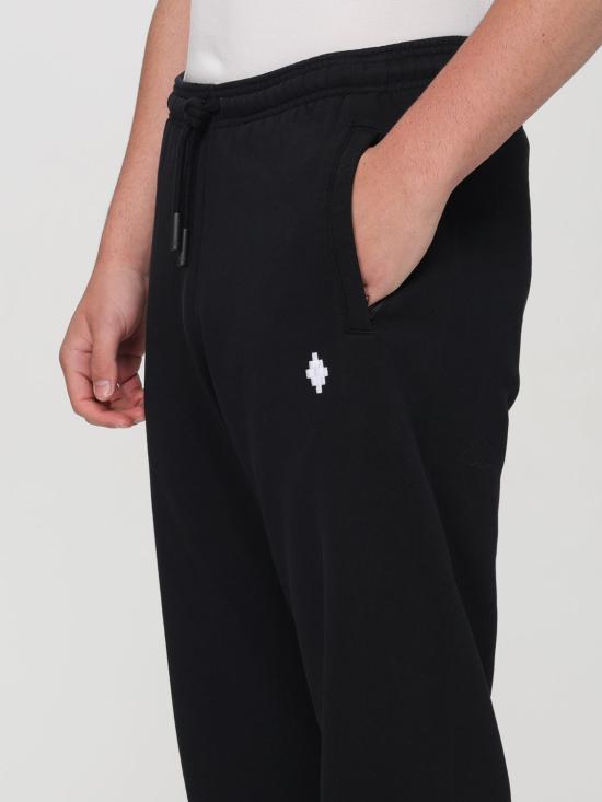 25FW 마르셀로 불론 스트레이트 팬츠 CMCH024C99FLE002 1001 Black - MARCELO BURLON