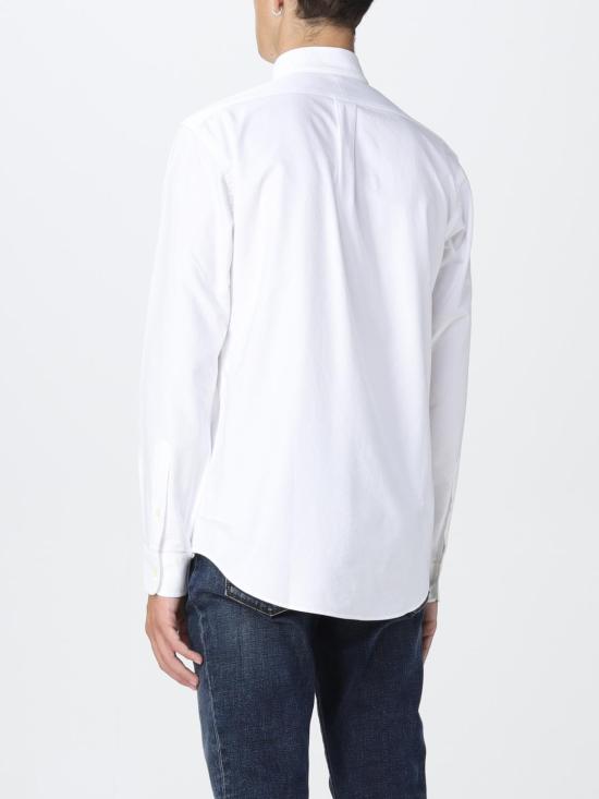 25FW 폴로 랄프로렌 컬러 포니 자수 커스텀 핏 버튼 다운 셔츠 710792041 001 White - POLO RALPH LAUREN