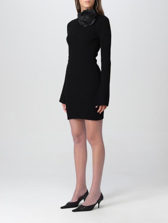 25FW 블루마린 숏 원피스 2A199A N0990 Black - BLUMARINE