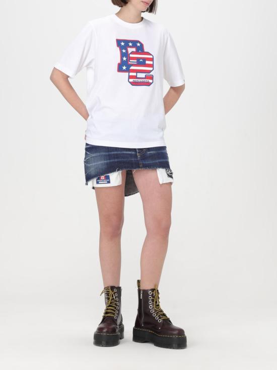  디스퀘어드2 반팔 티셔츠 S75GD0401S24668 100 White - DSQUARED2