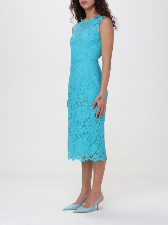  돌체앤가바나 미디 원피스 F6H0ZTHLM7L B4469 Blue - DOLCE & GABBANA