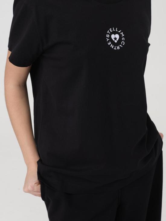 25FW 스텔라 맥카트니 반팔 티셔츠 6J02733SPY53 1000 Black - STELLA MCCARTNEY