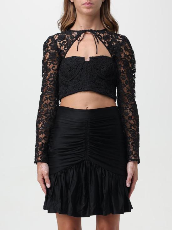  셀프 포트레이트 후드 티셔츠 AW23002TB BLACK Black