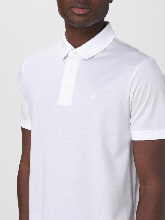 25FW 엠포리오 아르마니 폴로 티셔츠 8N1F961JUVZ 0100 White - EMPORIO ARMANI